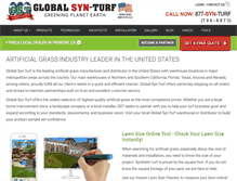 Tablet Screenshot of globalsynturf.com